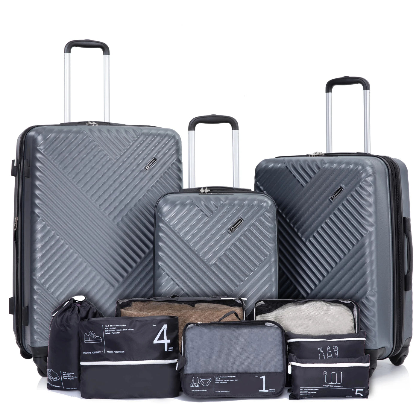 Travelhouse Spinner Luggage Set – Lightweight PC Suitcases