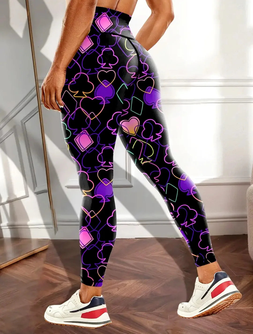 Seamless High-waisted Nude Felling Printed Pants Women's | OWNLUXE