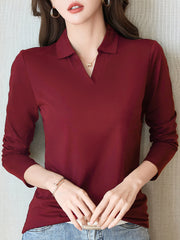 Long-Sleeve Cotton Blouse | OWNLUXE