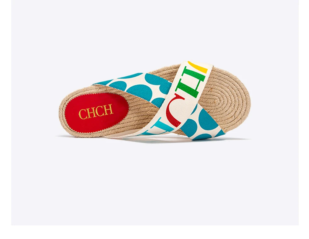 Woven Flat Women’s Slides – Casual Summer Comfort Slippers