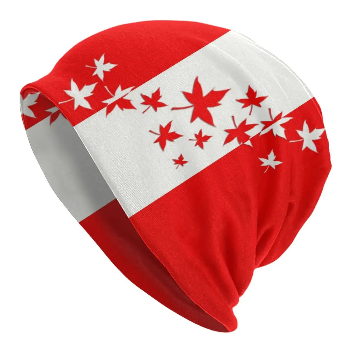 Canadian Flag Beanie – Unisex Winter Knitted Hat Canadian Patriotic | OWNLUXE