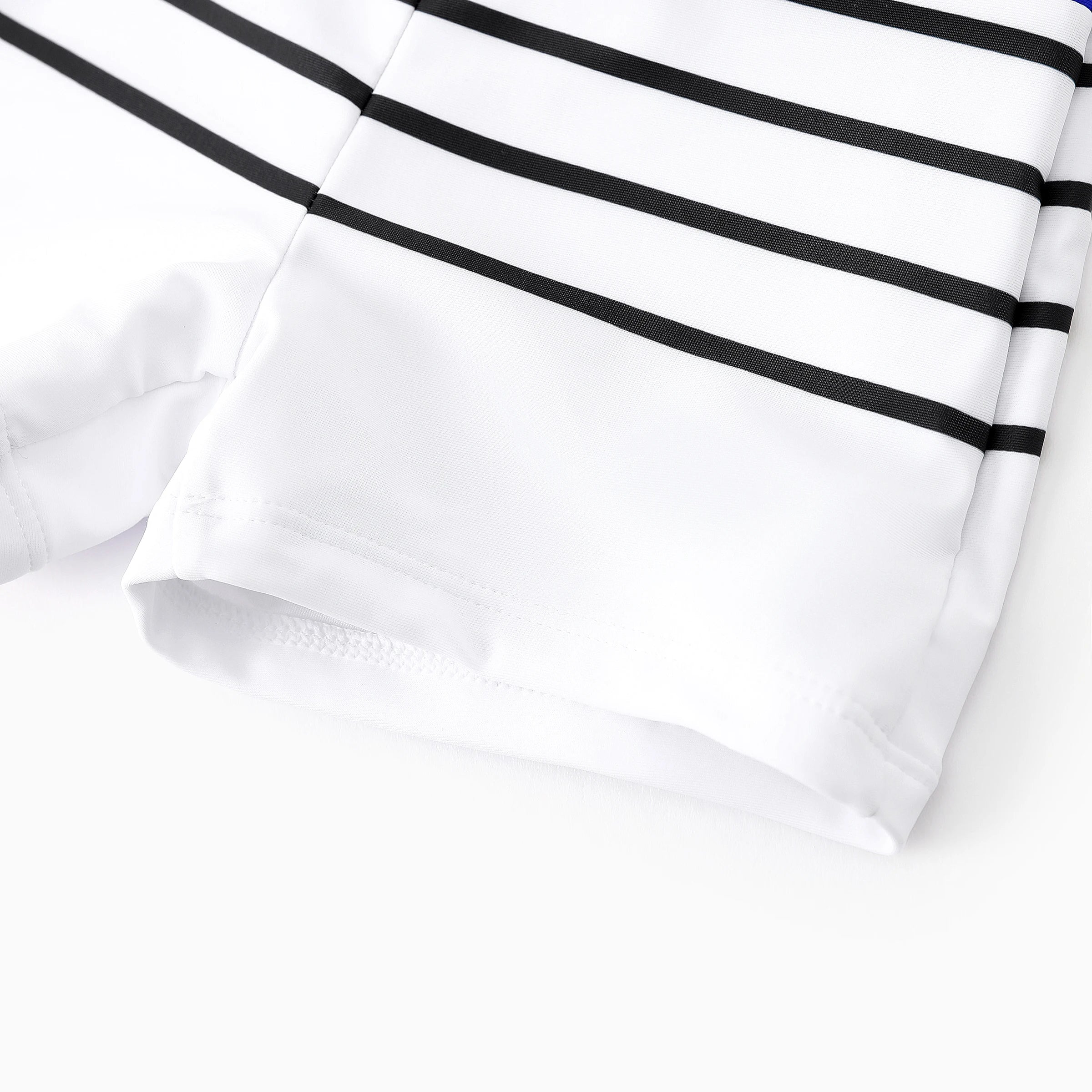 Matching Family Swimwear – Striped Summer Vacation Set | Maillots de bain assortis pour la famille – Ensemble rayé d'été
