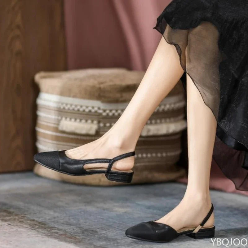 Women's Blocked Flat Sandals | OWNLUXE