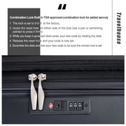 Travelhouse Spinner Luggage Set – Lightweight PC Suitcases