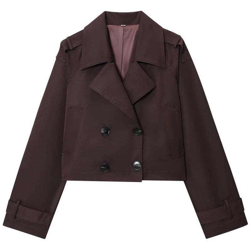 Women's Trench Coat (Brown) | OWNLUXE