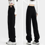 Load image into Gallery viewer, New Woman Korean Double Buckle Design Jeans Female Winter Snow Warm Thermal Plush Pants Girls Popular High Waist Denim Trousers
