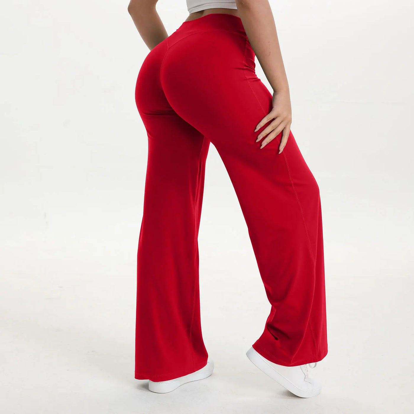 Mid-Waist Yoga Pants – Straight Leg Active