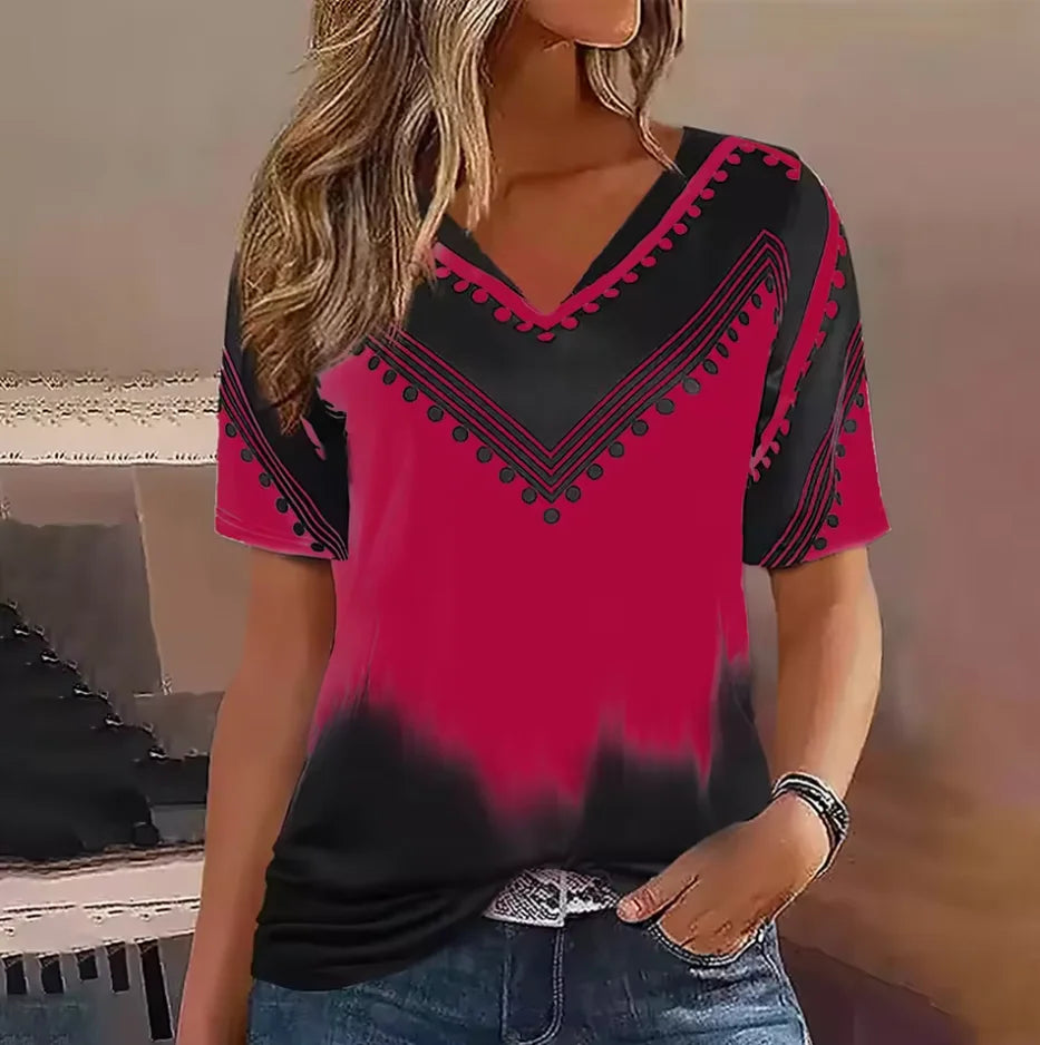 Digital Print Knit Top / Haut tricoté à imprimé numérique