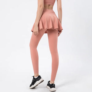Women's High-Waist Sports Skort – Breathable, Stretchy & Perfect for Tennis, Golf & Workouts