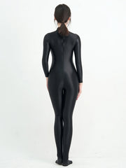 Satin Sport Jumpsuit – Sleek Athleisure One-Piece | OWNLUXE