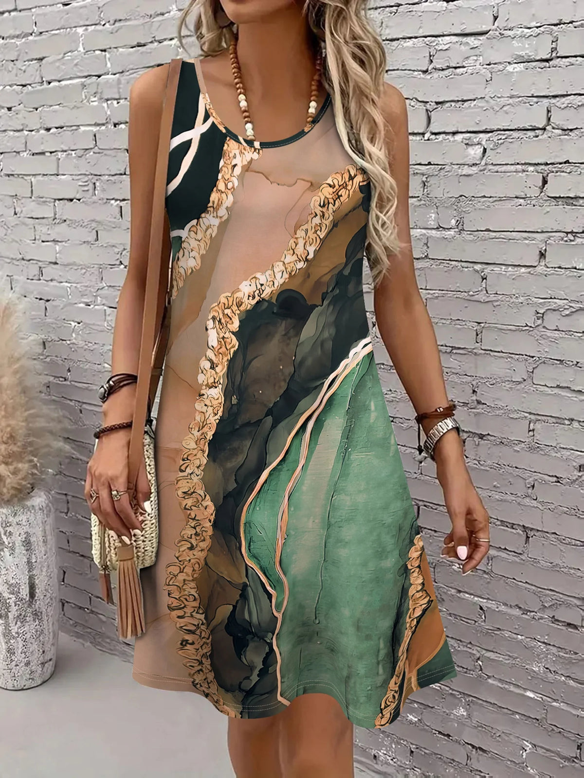 Women's Round Neck Breathable Dress – Shop at OWNLUXE