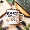 5 Father's Day Fist Bump Enamel Mug Coffee Tea Enamel | OWNLUXE