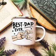 World’s Best Dad Ceramic Coffee Mug 11 oz, Black Handle