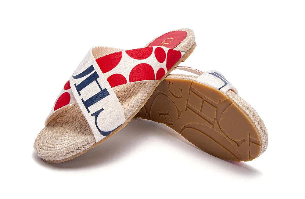 Woven Flat Women’s Slides – Casual Summer Comfort Slippers