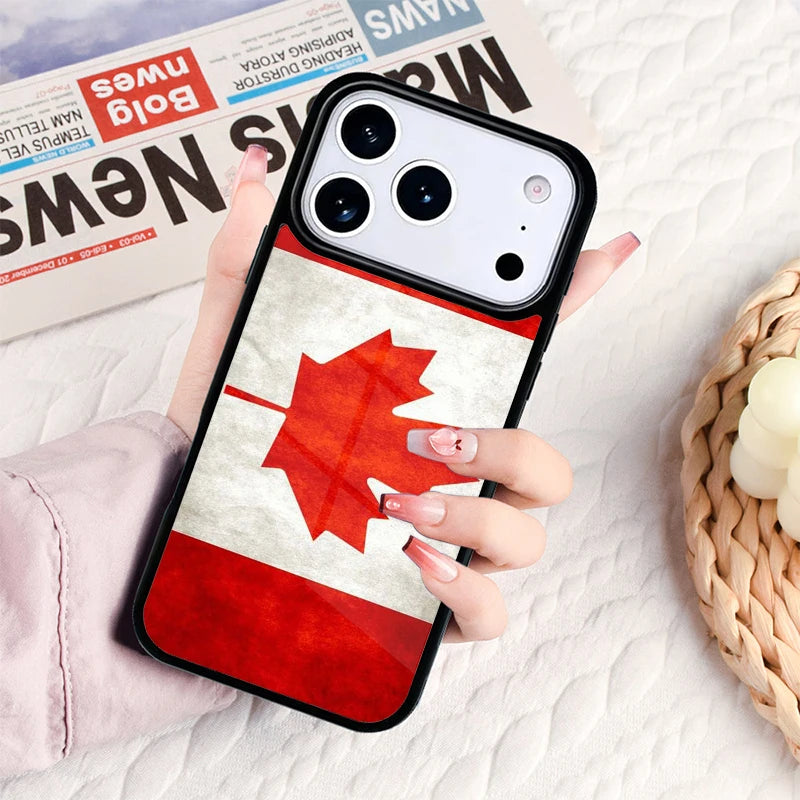 Canada Canadian Flag Phone Case For IPhone 17 16e 15 14 13 12 11 Pro Max Air Mini Soft Protective Cover