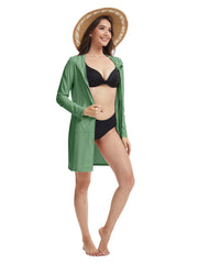Upf Sun Protection Hoodie Swim Cover-Up | OWNLUXE