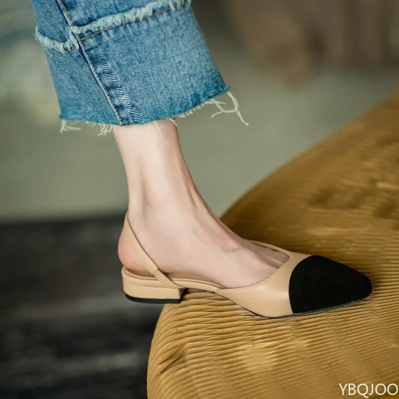 Women's Blocked Flat Sandals | OWNLUXE