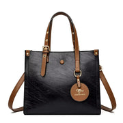 Stylish Patchwork Tote Bag - Soft Microfiber & Chic Sequins