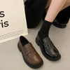 Women's Round Toe Retro Loafers | OWNLUXE