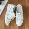 Women's Lace Leather Sneakers | OWNLUXE