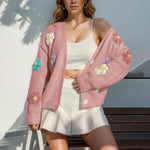 Load image into Gallery viewer, 🌸 Women’s Fall &amp; Winter Knit Cardigan – Cozy, Floral, Fashionable ❄️
