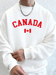 Canada Flag Crewneck Sweatshirt – Fleece Hoodie for Men | OWNLUXE