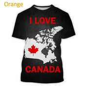 3d Print I Love Canada Graphic Tshirt For Men Casual T-Shirt | OWNLUXE