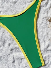 Patchwork Mini Thong Tankini Set | OWNLUXE