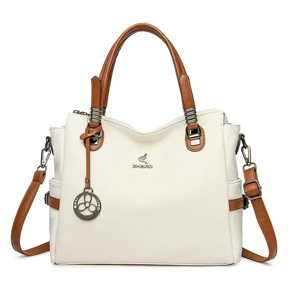 Stylish Patchwork Tote Bag - Soft Microfiber & Chic Sequins