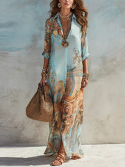 Women's Long Sleeve Vintage Dress | OWNLUXE