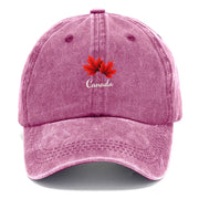 Canada Maple Leaf Vintage Baseball Cap – Washed Distressed Retro Hat | OWNLUXE