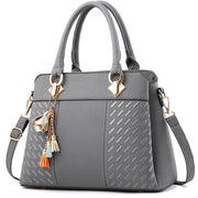 Embroidered Soft Satchel Bag – Elegant Everyday Handbag