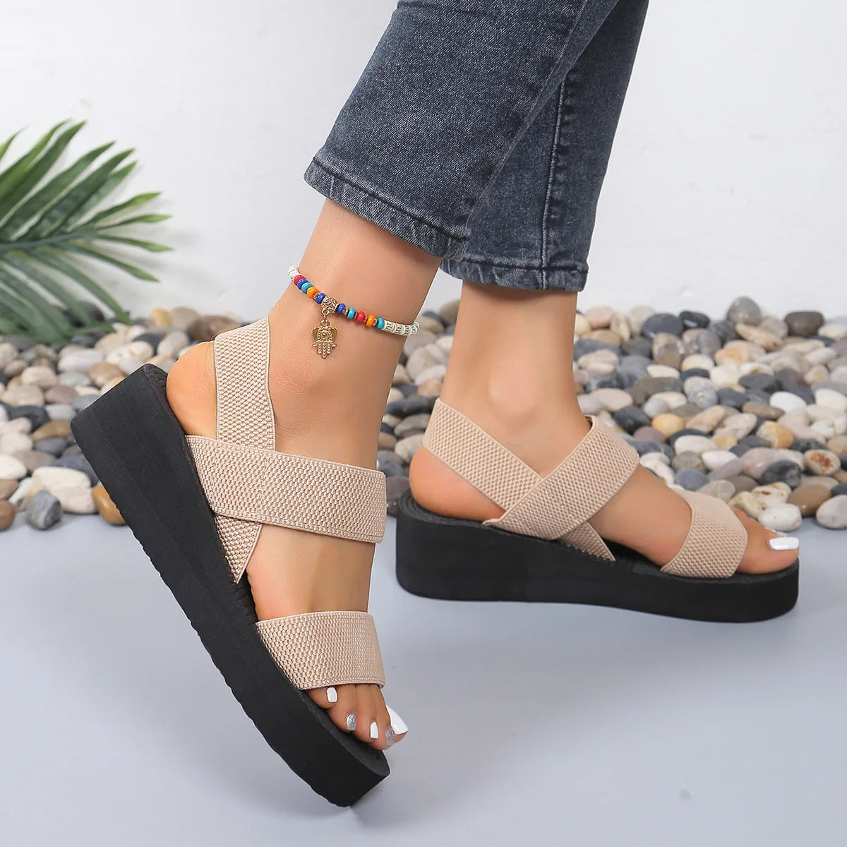 Women's Lightweight Wedge Slingback Sandals | OWNLUXE