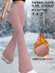 High-Waist Flared Tummy-Control Yoga Leggings | OWNLUXE