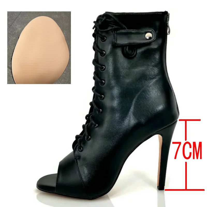 Women's Stiletto High-Heel High Heels (Black) | OWNLUXE