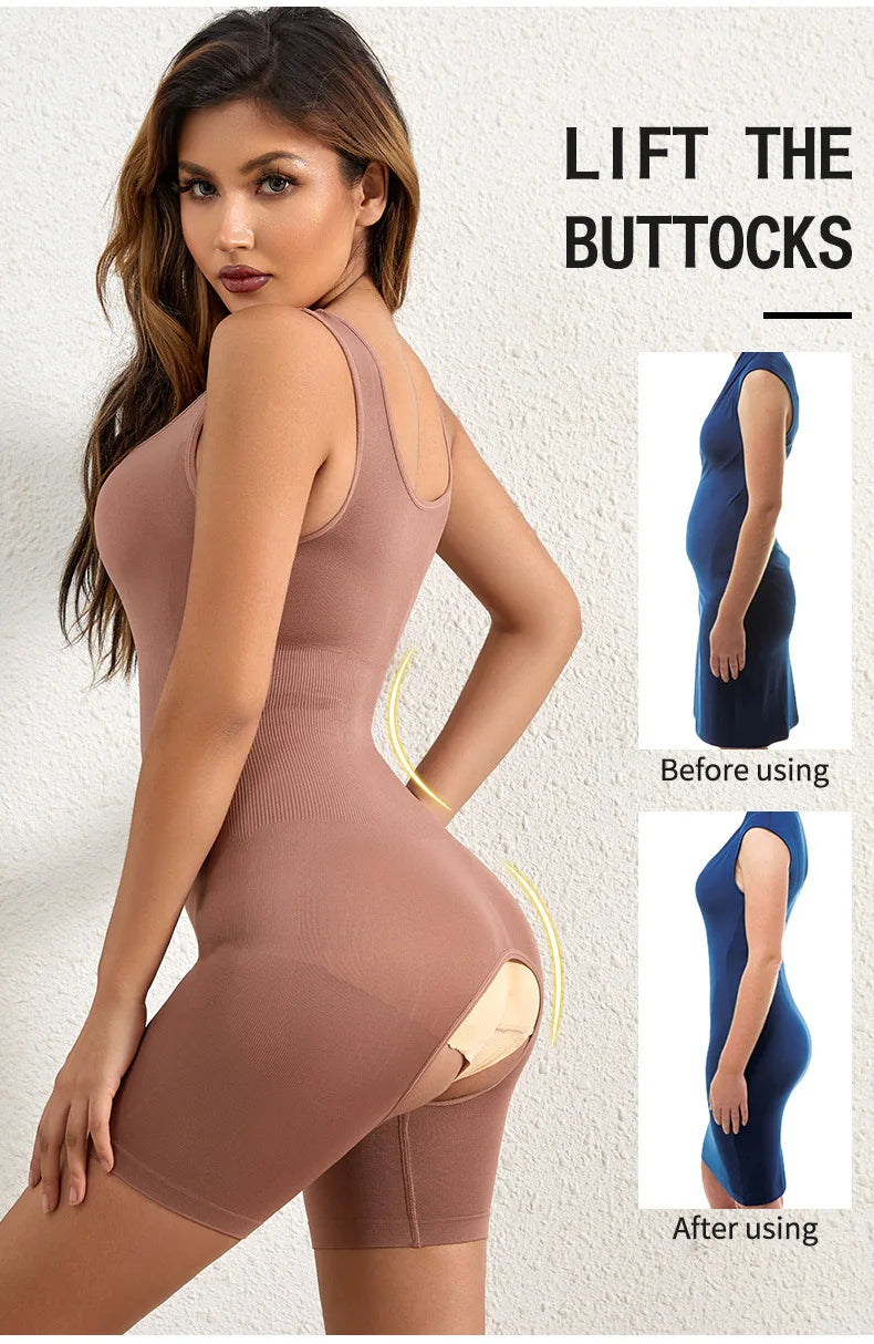 Seamless Slimming Bodysuit with Firm Tummy Control Shapewear