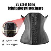 25 Steel Bone Latex Waist Trainer Corset | OWNLUXE