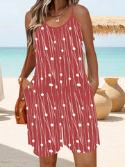 Striped Beach Playsuit - Lightweight Summer One-Piece Romper