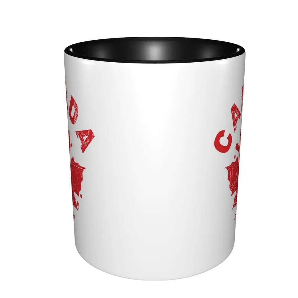 Canada Canadian Maple Leaf Roundel Mug Funny Ceramic Coffee Cups Tea Mugs Milk Cup Drinkware Gift for Friends