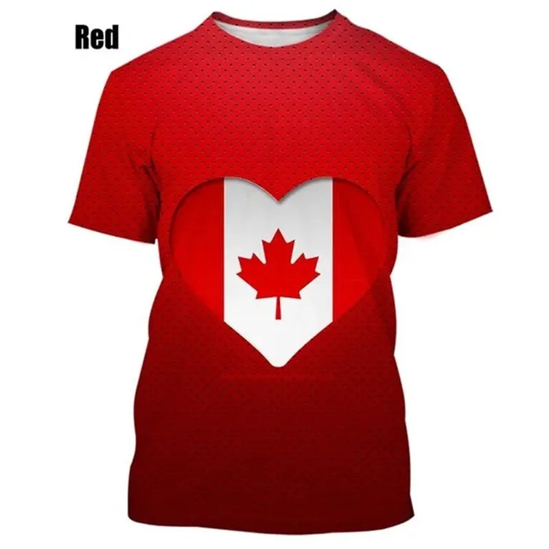 I Love Canada Creative Graphic T Shirts For Men Women 3D | OWNLUXE