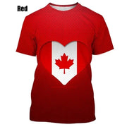 I Love Canada Creative Graphic T Shirts For Men Women 3D | OWNLUXE