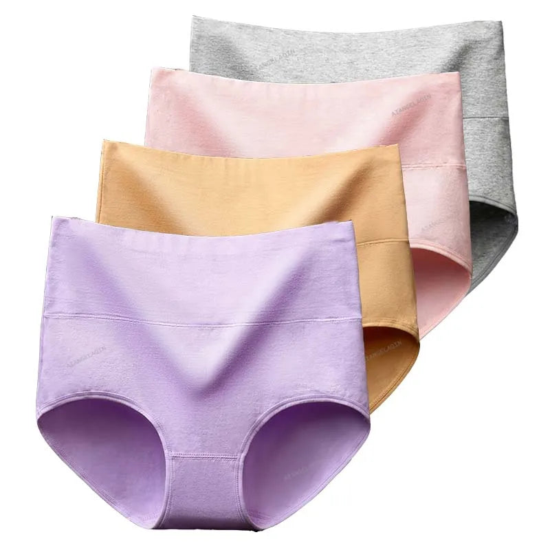Women's High-Waist Tummy Control Briefs 4-Pack | Plus Size L–5XL | OWNLUXE