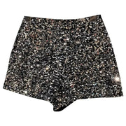 Velvet Sequin Shiny Shorts | OWNLUXE