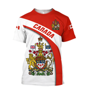 Canada Flag Graphic T-Shirt – 3D Print Oversized Tee | OWNLUXE