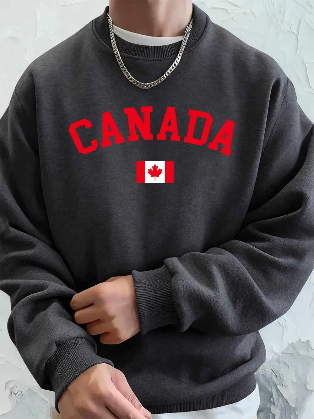 Canada Flag Crewneck Sweatshirt – Fleece Hoodie for Men | OWNLUXE