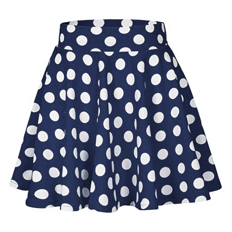 Effortless Bohemian Polka Dot Mini Dress for Middle-Aged Women – A-Line, Above Knee, Regular Fit