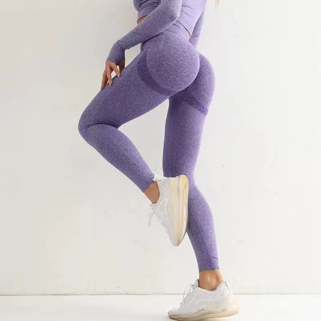Women’s High-Rise Quick-Dry Yoga Leggings with Tummy Control
