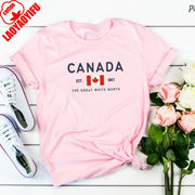 Canadian Flag T-Shirt – Unisex Great White North Graphic Tee | OWNLUXE