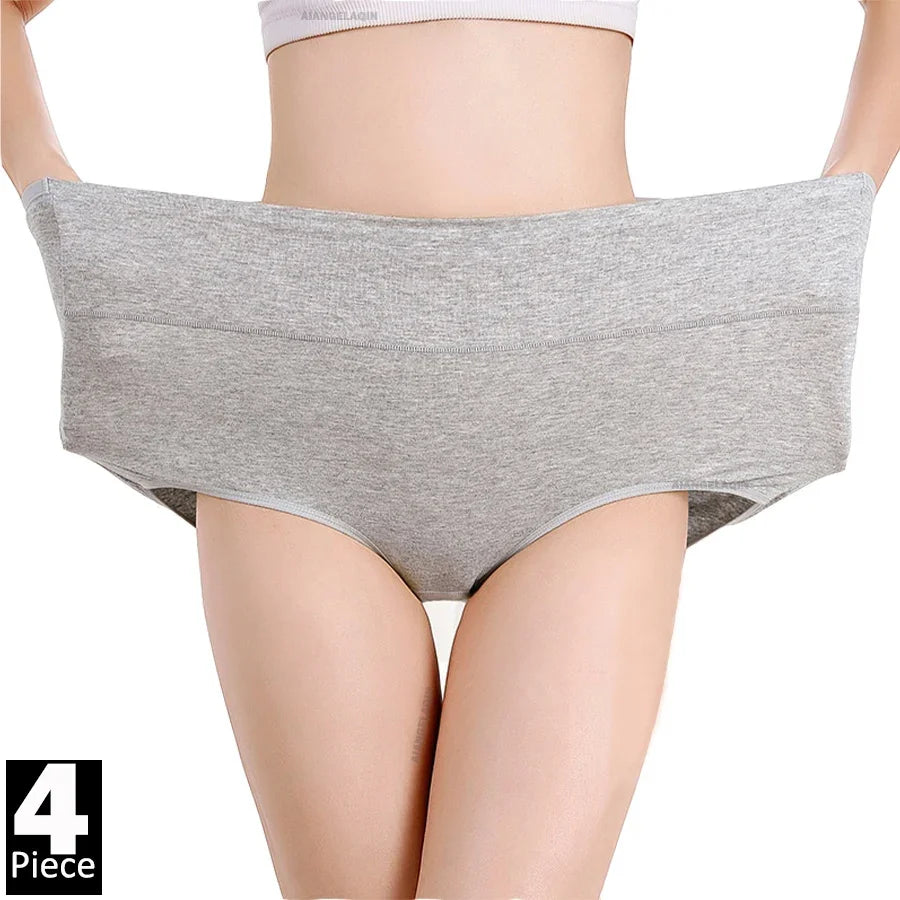 Women's High-Waist Tummy Control Briefs 4-Pack | Plus Size L–5XL | OWNLUXE
