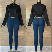 High-Waist Skinny Push-Up Leggings | OWNLUXE